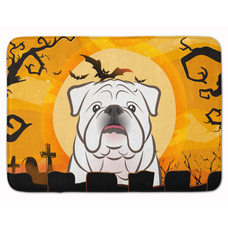 The Holiday Aisle® Eila English Bulldog Memory Foam Bath Rug Wayfair